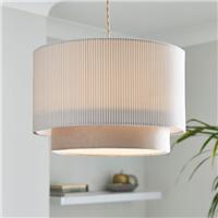 Ticking Stripe Two Tier Lamp Shade