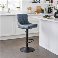 Montreal Height Adjustable Barstool, Faux Leather