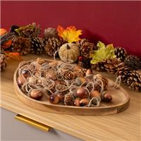 Set of 24 Hanging Acorns & Pinecones