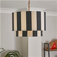 Beatrice Stripe Two Tier Lamp Shade