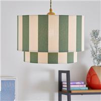 Beatrice Stripe Two Tier Lamp Shade