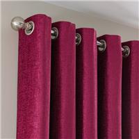 Chenille Eyelet Curtains (Blackout Available)