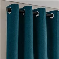Luna Brushed Blackout Eyelet Curtains