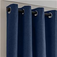 Luna Brushed Blackout Eyelet Curtains