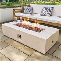 Field and Flame Liana Rectangle Gas Fire Pit