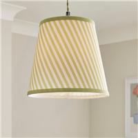 Country Stripe Tapered Lamp Shade
