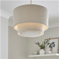 Hazelle Boucle Two Tier Lamp Shade