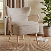 Eliza Swithland Herringbone Wooden Occasional Armchair