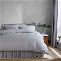 Chambray Microfibre Duvet Cover & Pillowcase Set