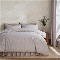 Chambray Microfibre Duvet Cover & Pillowcase Set