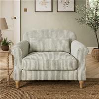 Millie Chenille Stripe Snuggle Chair