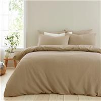 Ashton Waffle 100% Cotton Duvet Cover & Pillowcase Set