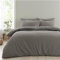 Ashton Waffle 100% Cotton Duvet Cover & Pillowcase Set