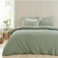 Ashton Waffle 100% Cotton Duvet Cover & Pillowcase Set