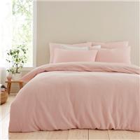 Ashton Waffle 100% Cotton Duvet Cover & Pillowcase Set