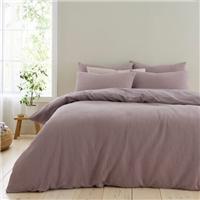 Ashton Waffle 100% Cotton Duvet Cover & Pillowcase Set