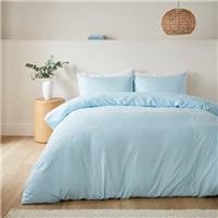 Bria Embroidered Scallop Duvet Cover & Pillowcase Set