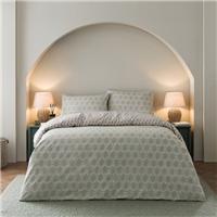 Tove Woodblock 100% Cotton Duvet Cover & Pillowcase Set