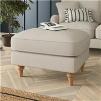 Beatrice II Luna Fabric Footstool