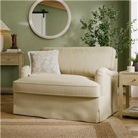 Beatrice II Rutland Stripe Fixed Loose Cover Snuggle Chair