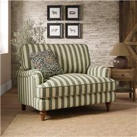 Beatrice II Striped Boucle Snuggle Chair
