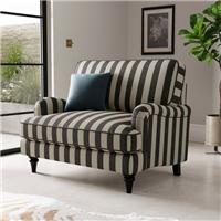 Beatrice II Woven Stripe Snuggle Chair
