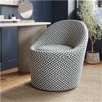 Dion Geo Checkerboard Storage Swivel Chair