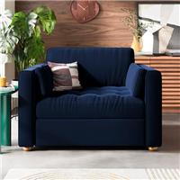 Zoe II Velvet Snuggle Chair