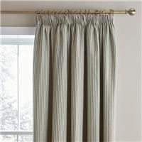 Churchgate Herringbone Striped Pencil Pleat Curtains
