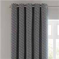 Geo Checkerboard Eyelet Curtains