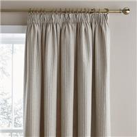 Churchgate Herringbone Striped Pencil Pleat Curtains