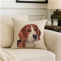 Christine Varley Beagle Square Cushion