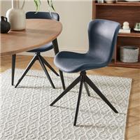 Lennie Set of 2 Dining Chairs, Faux Leather