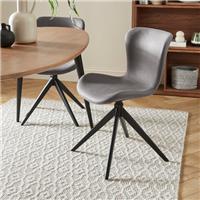 Lennie Set of 2 Dining Chairs, Faux Leather