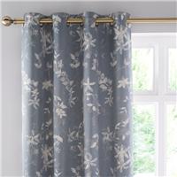 Chinoiserie Jacquard Eyelet Curtains