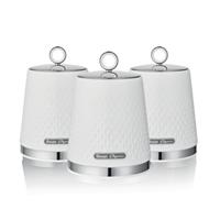 Swan Elegance Set of 3 Kitchen Canisters
