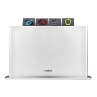 Tower Set of 4 White Chopping Boards