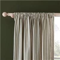 Linford Stripe Unlined Slot Top Curtains