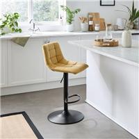Leonel Height Adjustable Bar Stool, Velvet