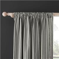 Linford Stripe Unlined Slot Top Curtains