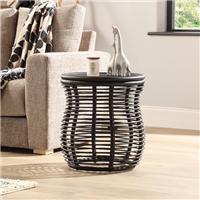 Desser Royal Round Rattan Side Table