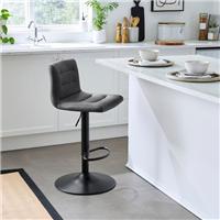Jango Height Adjustable Bar Stool, Faux Leather