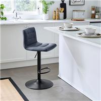 Jango Height Adjustable Bar Stool, Faux Leather