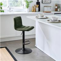 Jango Height Adjustable Bar Stool, Faux Leather