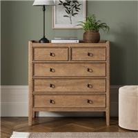 Portland 5 Drawer Chest, Mango Wood