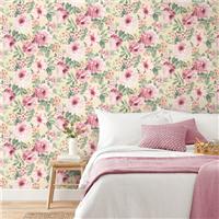 Highgrove Floral Vanilla Wallpaper