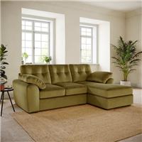 Milton Matte Velvet Corner Chaise Sofa