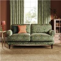 Jolene William Morris Blackthorn Print Velvet 3 Seater Sofa