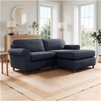Flori Soft Chenille Corner Chaise Sofa