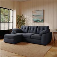 Milton Soft Chenille Corner Chaise Sofa